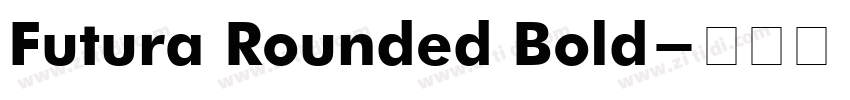 Futura Rounded Bold字体转换